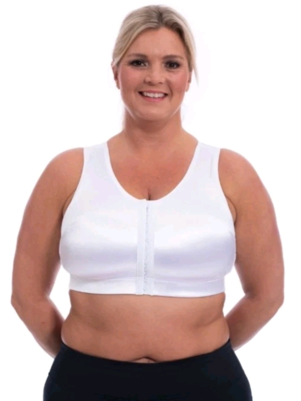 ENELL SPORT High Impact Max Support Bra Full Figure - White - NL100 sz 7